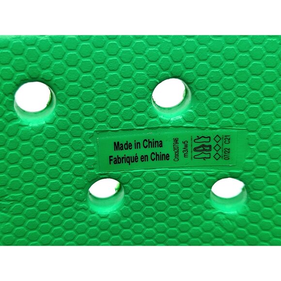 Crocs Classic Crush Waterproof Green Grass Womens Rain Boots Size 5 - Picture 8 of 8